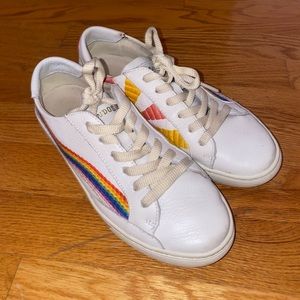 Soludos Rainbow Wave Sneaker in White